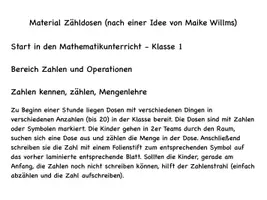 Vorschau - Stationenlernen - Mengen zählen I Zähldosen - Seite 1