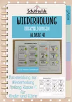 Vorschau - Fördermaterial/Inklusion - Rückmeldebogen Mathe_Anfang Klasse 4 Wiederholung Klasse 3 - Deckblatt