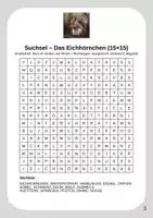 Vorschau - Arbeitsblätter - Suchsel differenziert: 10 Tiere im Herbst & Winter - Seite 2