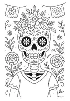 Vista previa - Manualidades / Dibujos para colorear - Dibujos para colorear | Día de los muertos - página 3