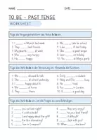 Vorschau - Arbeitsblätter - To Be - Past Tense - Grammar and Worksheet - Seite 2