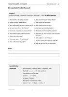 Aperçu - Feuilles d'exercices - Dialogue A2 « Mon projet professionnel » – 18 questions avec expressions clés & guide - Page 1