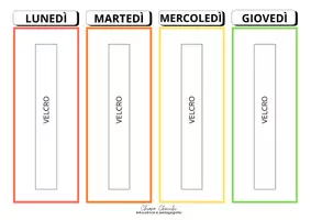 anteprima - Materiale di supporto/inclusione - AGENDA VISIVA SETTIMANALE in CAA - Pagina 1