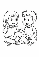 Vorschau - Mal- und Bastelvorlagen - Klassenregeln Klasse 1 (bebildert) - Seite 1