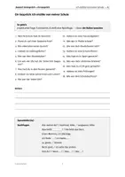 Aperçu - Feuilles d'exercices - Dialogue A2 « Je parle de mon école » – 18 questions avec expressions clés & guide - Page 2
