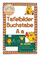 Vorschau - Präsentationen/Tafelbilder - Tafelbilder Buchstabe/Laut Aa - Deckblatt