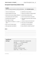 Aperçu - Feuilles d'exercices - Dialogue A2 « Recharger un téléphone prépayé » – 18 questions avec expressions clés & guide - Page 1