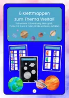Vorschau - Fördermaterial/Inklusion - 6 Klettmappen Weltall Pränumerik - Deckblatt