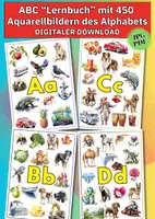 Vorschau - Arbeitsblätter - ABC-Lernbuch für Vorschule & Kindergarten – Buchstaben, Anlaute und Wortschatz spielerisch lernen - Deckblatt