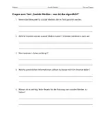 Vorschau - Arbeitsblätter - Soziale Medien – Arbeitsblätter - Seite 1