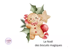Aperçu - Préparation de séquence / Séquence complète - kamishibaï “Le Noël des biscuits magiques” - Page de couverture