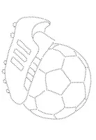 Vorschau - Mal- und Bastelvorlagen - Pricken - Fußball Prick Vorlagen - Seite 2