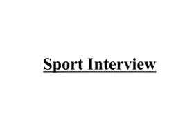 Vorschau - Arbeitsblätter - Interview Sport: Sprechen DaF (A2) - Deckblatt
