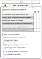 Vorschau - Arbeitsblätter - Praktikumsbericht Arbeitsblätter mit Fragen + Lösungen Deutsch DaZ AB - Seite 2
