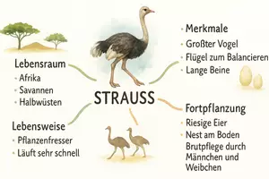 Vorschau - Arbeitsblätter - Arbeitsblatt "Strauß" + Onlineübung & MP3 + Mindmap + Infografik - Seite 2