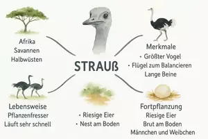 Vorschau - Arbeitsblätter - Arbeitsblatt "Strauß" + Onlineübung & MP3 + Mindmap + Infografik - Seite 3