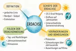 Vorschau - Arbeitsblätter - Arbeitsblatt "Erdachse" + Onlineübung & MP3 + Mindmap + Infografik - Seite 2