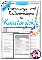 Vorschau - Arbeitsblätter - KUNST Bewertungs- und Reflexionsbogen - Deckblatt