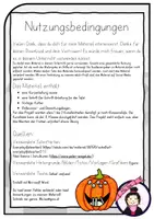 Vorschau - Stundenentwürfe - Kunst HALLOWEEN: Kürbis umrandet - Seite 1