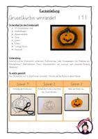 Vorschau - Stundenentwürfe - Kunst HALLOWEEN: Kürbis umrandet - Seite 3