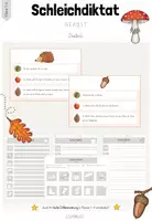 Vorschau - Spiele - Deutsch: Schleichdiktat/ Laufdiktat "Herbst" (Kl.1-4) - Deckblatt