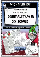 Vorschau - Unterrichtsreihen - Weihnachtsbriefe von Wolli Wichtel (2) - Geheimauftrag in der Schule - Briefe, Umschlag und Begleitheft, Weihnachten/ Advent Grundschule Klasse 1 und Klasse 2 - Deckblatt
