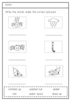 Vorschau - Arbeitsblätter - Itsy Bitsy Spider Flashcards und Arbeitsblätter - Seite 1