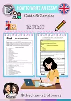 Vorschau - Merkblätter - HOW TO WRITE AN ESSAY – Guide & Sample Answers (B2 First) - Deckblatt