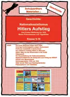 Vorschau - Präsentationen/Tafelbilder - Hitlers Aufstieg - Vom Ersten Weltkrieg bis 1932 - Nationalsozialismus - Deckblatt