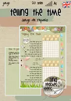 Vista previa - Juegos / Gamificación - telling the time - la hora | inglés, ESL, EFL - Portada