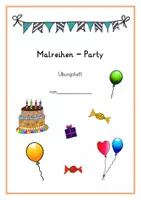 Vorschau - Arbeitsblätter - Malreihen Party - Seite 1