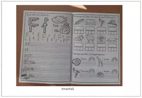 Vorschau - Arbeitsblätter - Buchstabe F f - Miniheft - Faltheft - Buchstabeneinführung - Seite 2