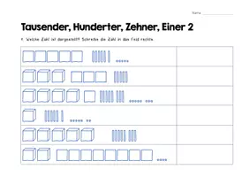Vorschau - Arbeitsblätter - Zahlen zeichnen | ZR 10'000 - Seite 3