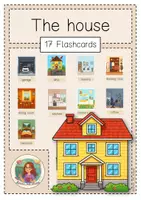 Vorschau - Fördermaterial/Inklusion - The house: rooms - Flashcards - Deckblatt