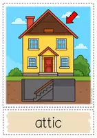 Vorschau - Fördermaterial/Inklusion - The house: rooms - Flashcards - Seite 2