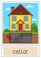 Vorschau - Fördermaterial/Inklusion - The house: rooms - Flashcards - Seite 3