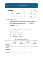 Vorschau - Arbeitsblätter - Klasse 9 Potenzen Vokabelliste 3 (QnD) - Deckblatt