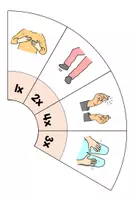 Vorschau - Spiele - Musik Freiarbeit: Glücksrad Vorlage Bodypercussion - Seite 2
