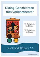 Vorschau - Arbeitsblätter - 20 Dialog-Geschichten für Vorlesetheater - Deckblatt