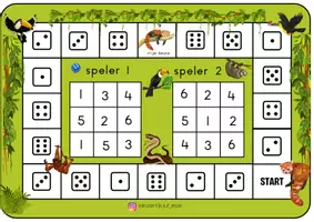 Voorbeeld - Jungle - bingo (1) - Voorblad