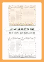 Vorschau - Arbeitsblätter - Meine Herbstpläne: Kreatives Arbeitsblatt - Deckblatt
