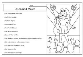 Vorschau - Arbeitsblätter - Materialpaket - Lesen und Malen - Seite 2
