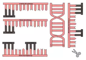 Vorschau - Mal- und Bastelvorlagen - Legemodell DNA-Replikation (Oberstufe) - Seite 3