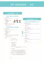 anteprima - Esercizi - Adverbes et adjectifs (-ment) - Francese - Pagina di copertina