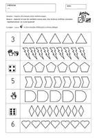 Aperçu - Feuilles d'exercices - colorier jusqu'à 6 - Page de couverture