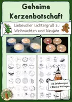 Vorschau - Mal- und Bastelvorlagen - Geheime Kerzenbotschaft für Weihnachten und Neujahr - Deckblatt