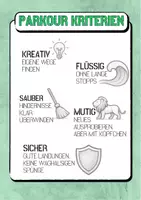 Vorschau - Unterrichtsreihen - Kriterienkarten Parkour – Orientierung & Bewertung im Sportunterricht - Seite 1