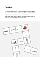 Vorschau - Stationenlernen - Werkzeuge-Domino: Spiel für den Werk- und Technikunterricht - Seite 1