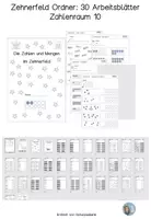 Vorschau - Arbeitsblätter - ABs - ZR 10 - Ordner 30 Arbeitsblätter Zehnerfeld - Deckblatt