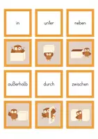 Vorschau - Spiele - Lokale Präpositionen - Wort-Bild-Paare Spiel - Seite 3